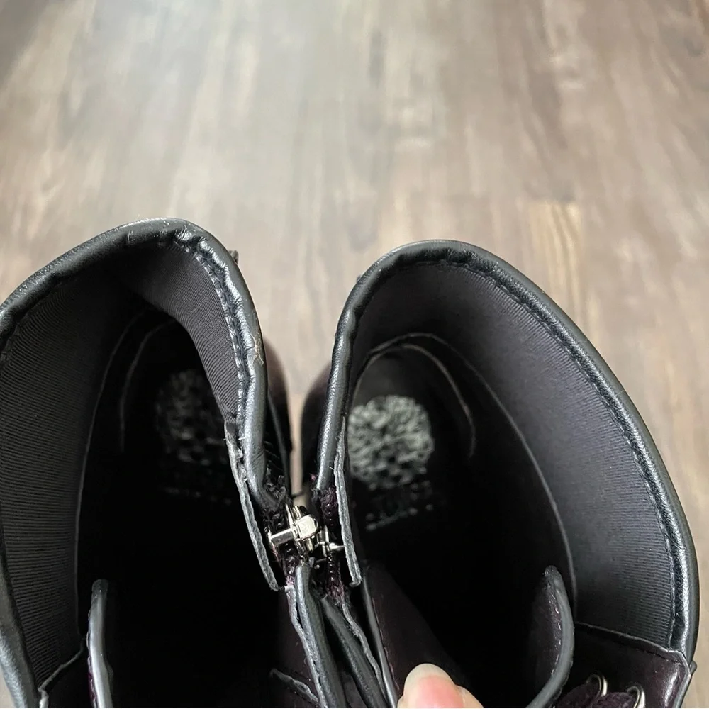 Vince Camuto NEW Deep Plum Colored Platform Ermania Combat Boots - Picture 14 of 14